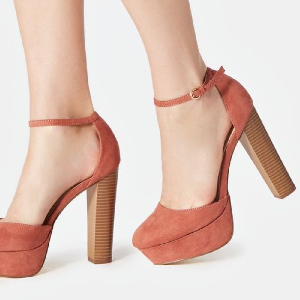 JustFab Ankle Tie Jayla Pumps